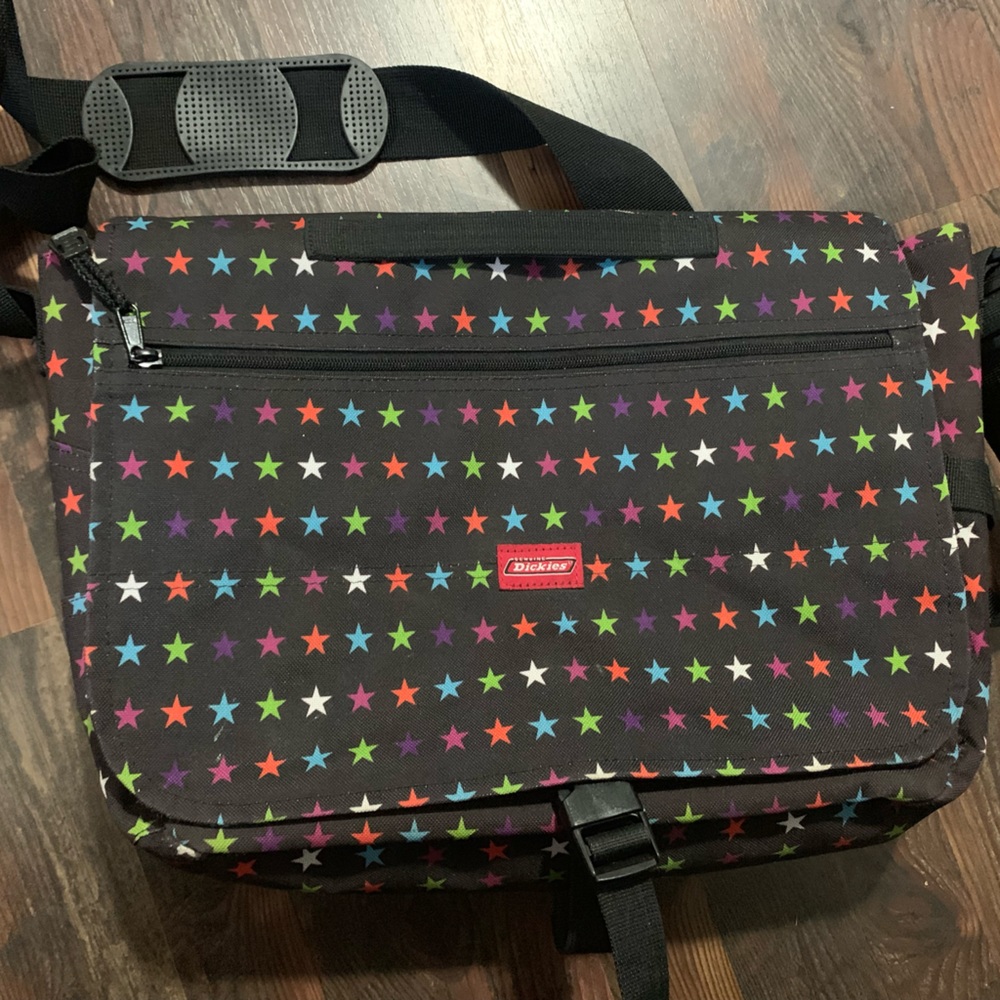 Dickies Black Star Computer Laptop Case- Crossbody Messenger bag